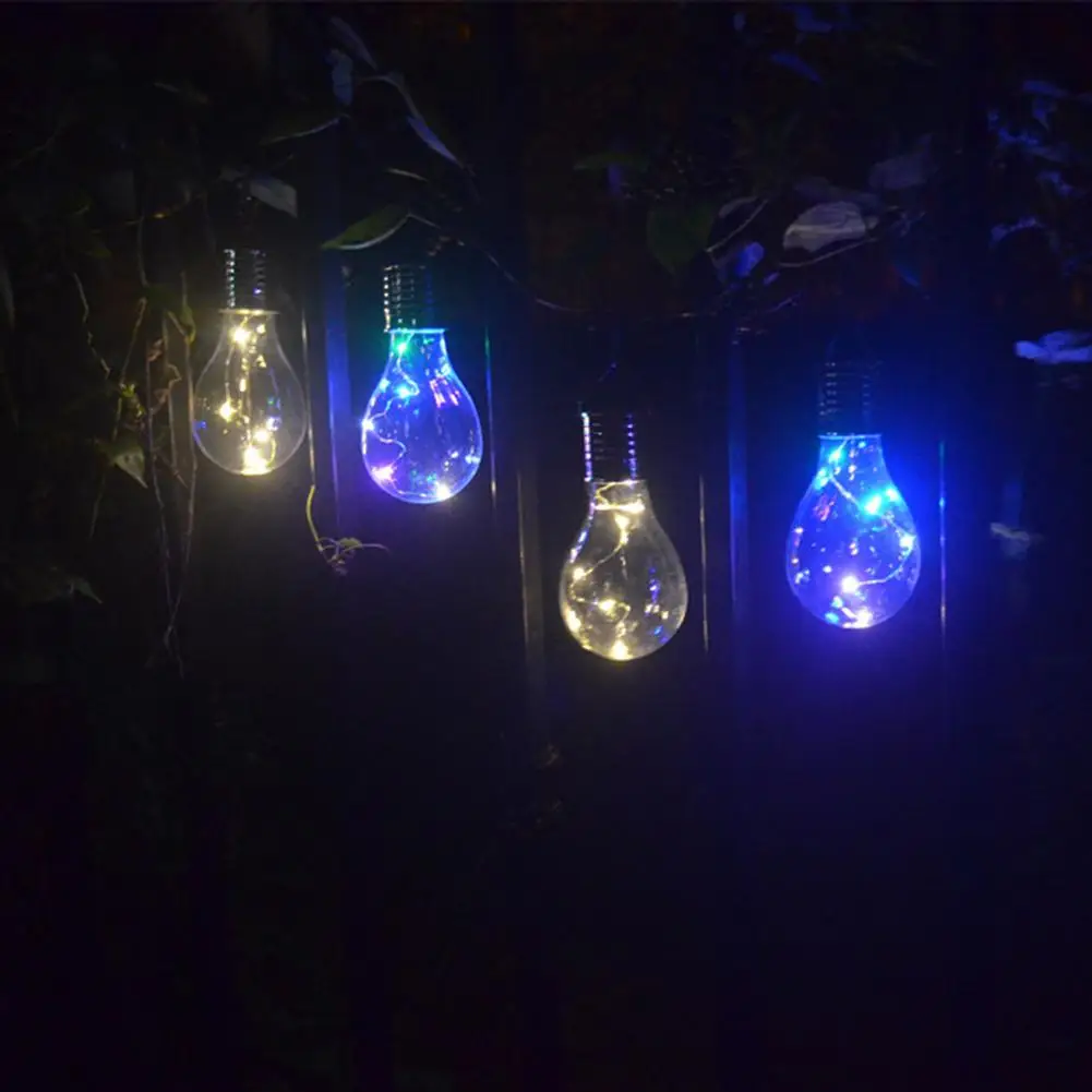 

Solar Light Outdoor Waterproof Garden Camping Hanging LED Light Lamp Hanging Lights for Home Yard Christmas Party Holiday Decor