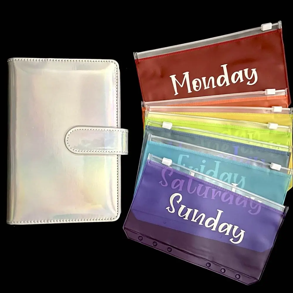 

Paper Folder Document Bag Loose-Leaf Binder A6 Binder Pockets Document Filing Bag A6 File Folders Cash Bill Organizer