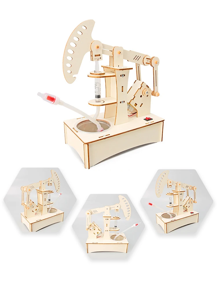 Деревянная электрическая масляная Насосная машина модель Детская научная