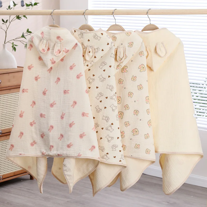 

Детское банное полотенце с капюшоном, хлопковое мягкое детское одеяло для новорожденных, девочек и мальчиков, детская одежда для сна, банное полотенце, накидка, плащ