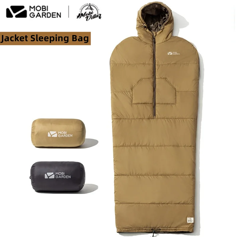 Mobi Garden Camping Warm Multifunctional Spring And Autumn Sleeping Bag Waterproof Ultra Light Adult Indoor Cold Sleeping Bag
