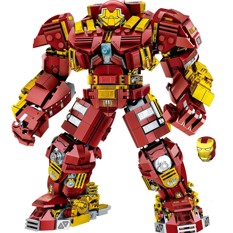 

Marvel Avengers Hulkbuster Iron Man MK44 Ironman Hulk Superheroes Technical Robot Figures Building Brick Block Gift Toy Boys Set