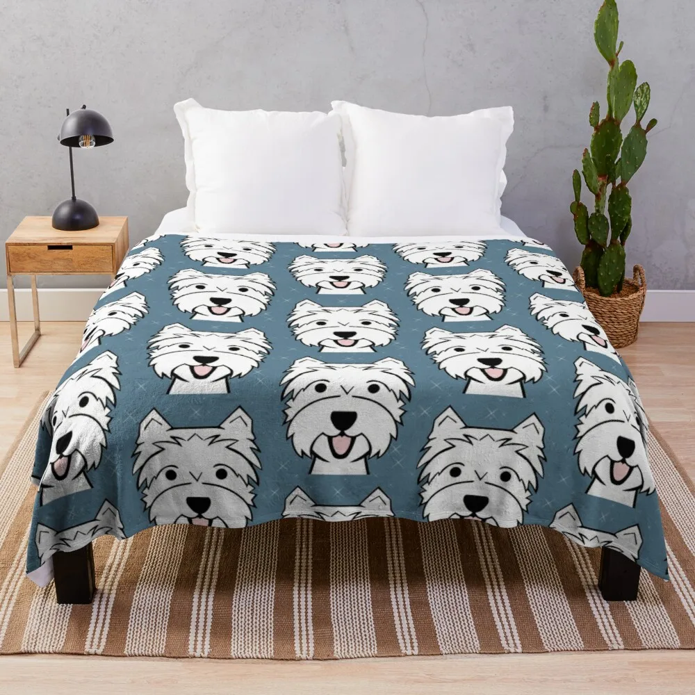 

Голубое одеяло West Highland Terrier - Westies - Westie dogs