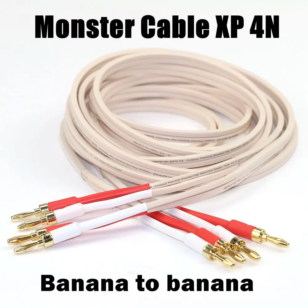 A pair of cost-effective Monster Cable XP 4N Oxygen-free Cop