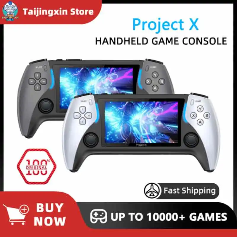 Портативная игровая консоль Project X 4 3-дюймовый HD IPS-экран портативная карманная