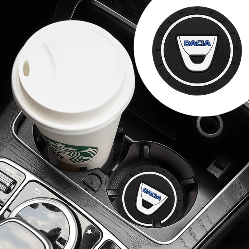

1/2 PCS Car Silicone Coaster Fashion Simple Cup Holder Non-Slip Mats For Dacia Logan Duster Sandero Lodgy Dokker Car Accessories