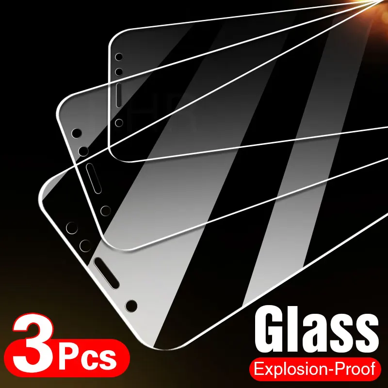 

3Pcs Tempered Protective Glass on For Huawei P20 Lite Pro P30 P40 P10 Plus Screen Protector For Mate 10 Pro 20 lite Glass Film