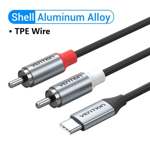 Аудиокабель Vention USB C — 2 RCA с ЦАП
