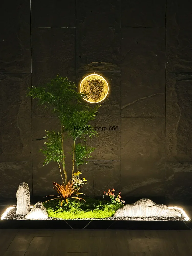 Имитация поддельного растения Nantian Бамбук чайная комната фон