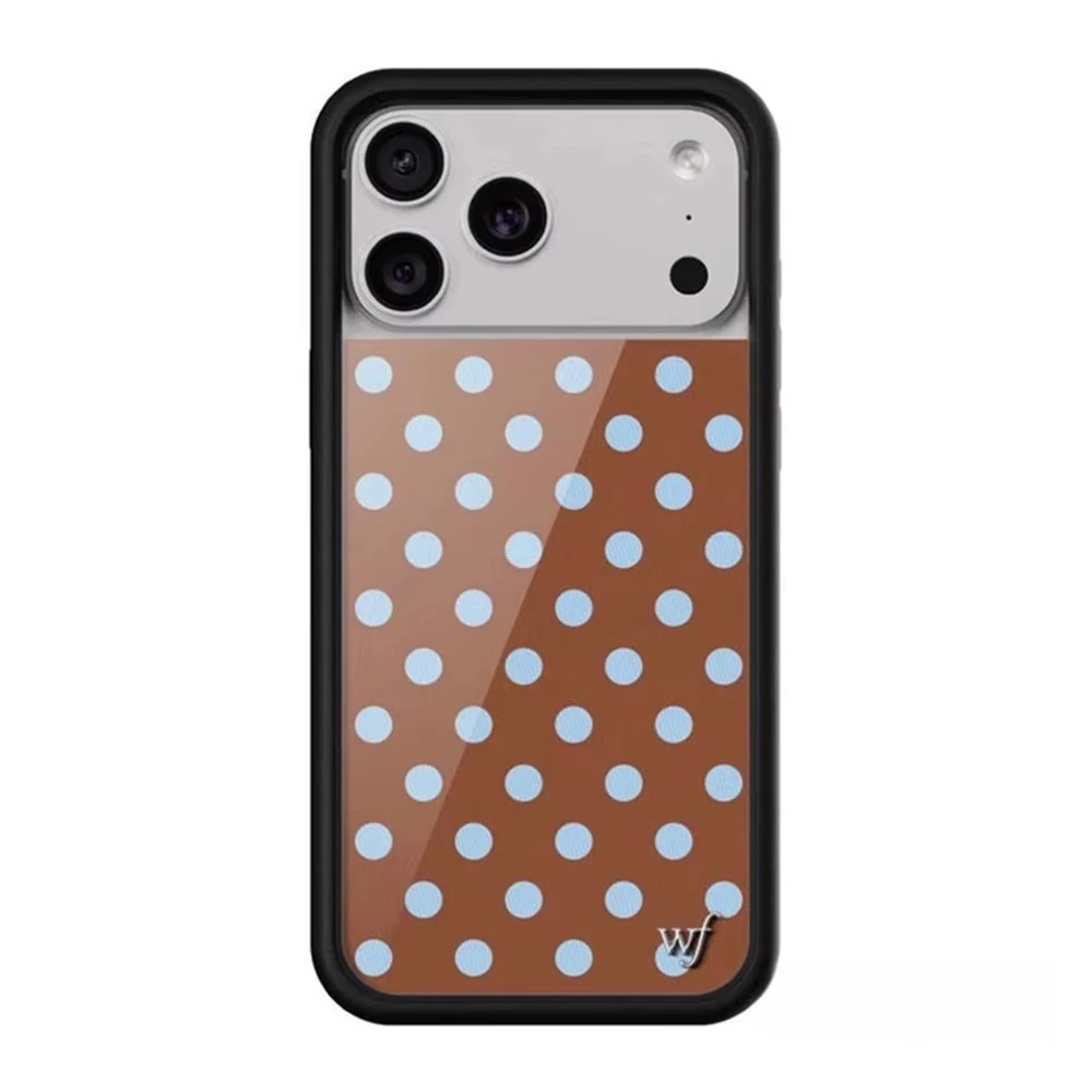Фото Новый модный чехол Wildflower INS с горошком для iPhone 11 12 13 14 15 16 17 Pro Max 16 Plus, 3D-чехол с волнообразным узором, ударопрочный ﻿ №4
