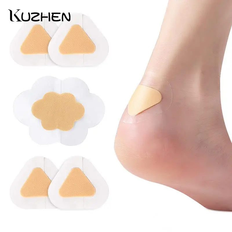 

10pcs Hydrocolloid Heel Liner Shoes Stickers Pain Relief Plaster Foot Care Gel Heel Protector Foot Patches Adhesive Blister Pads