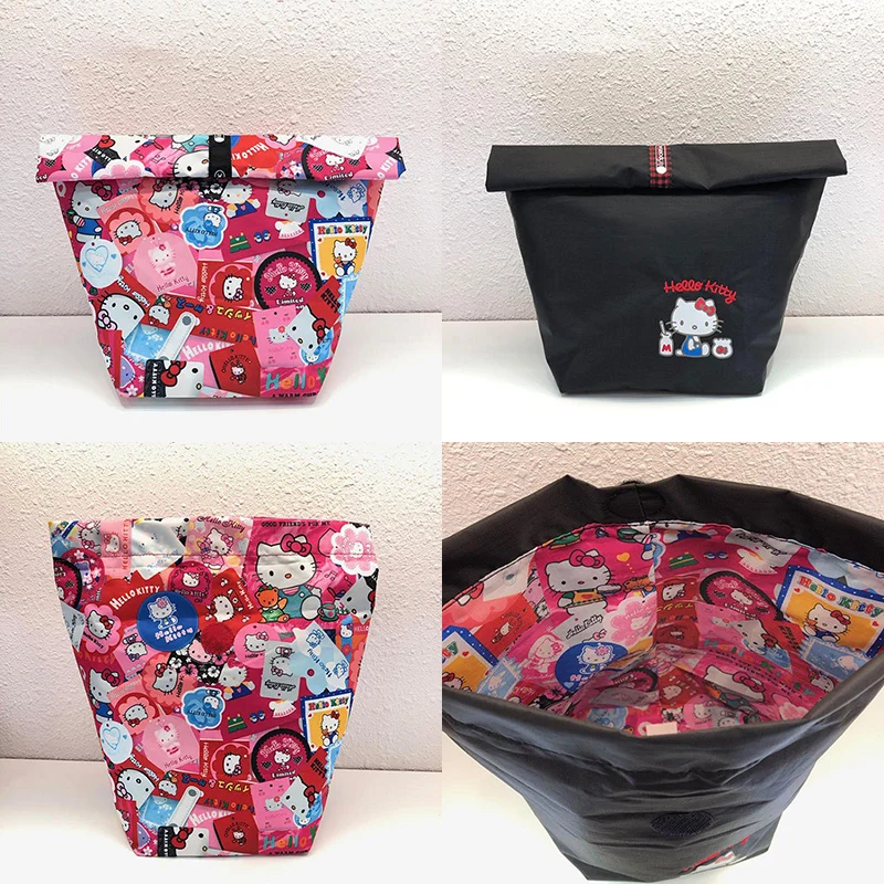 

Новая мультяшная аниме Sanrio Hello Kitty Женская тканевая сумка модная брендовая косметичка с принтом сумка для хранения праздничный подарок