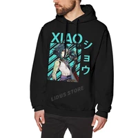 games xiao genshin impact hoodie sweatshirts harajuku creativity street clothes 100 cotton streetwear hoodies