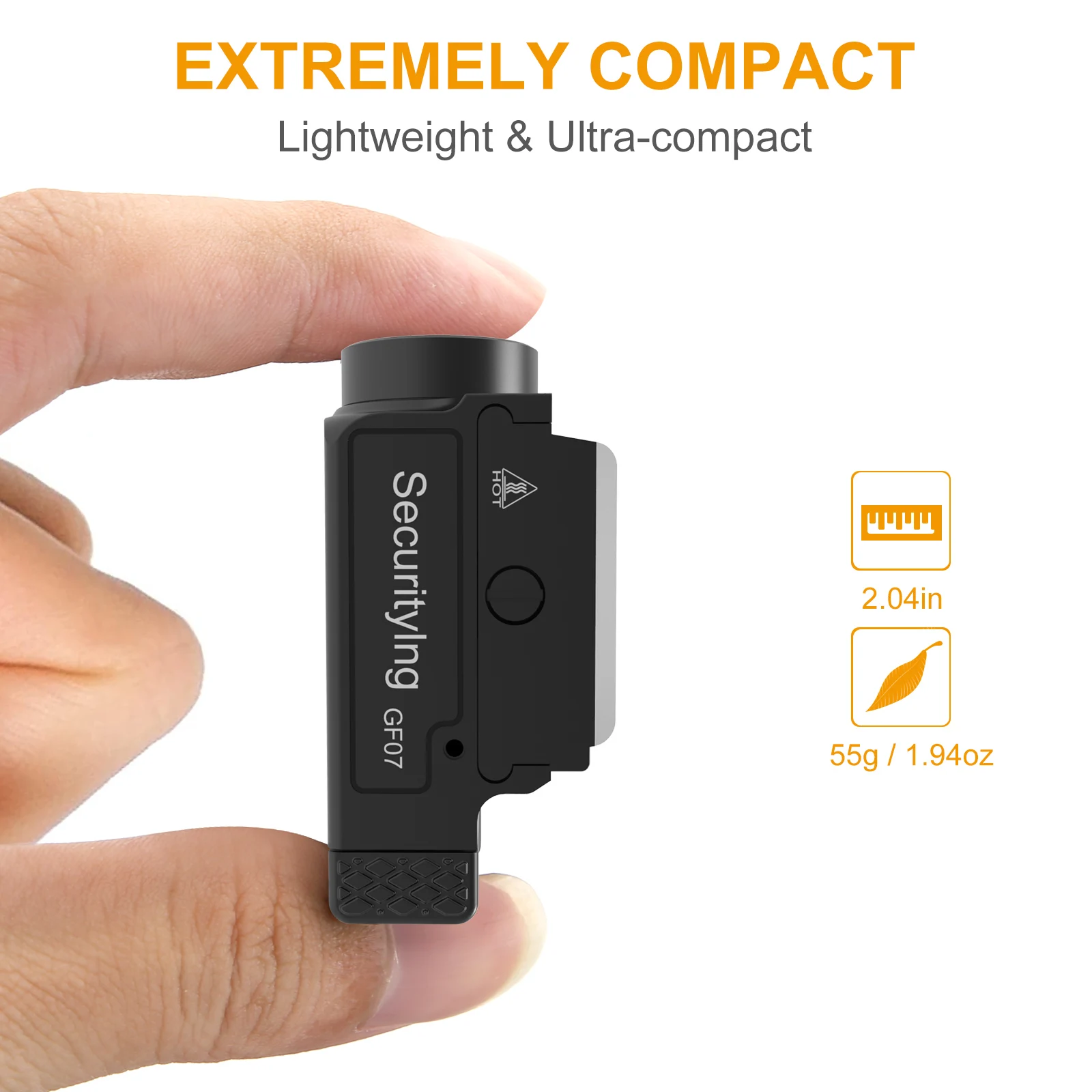 Перезаряжаемый фонарик с рельсовым креплением 20-21 мм