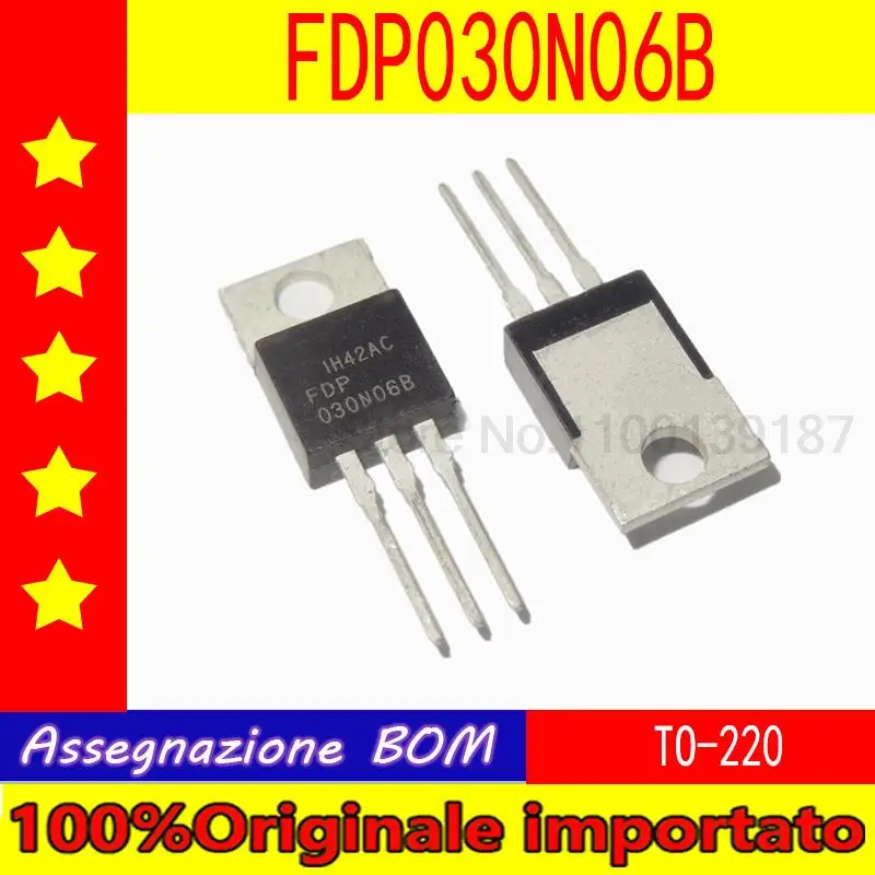 

10pcs/lot FDP030N06B 030N06B TO-220 MOSFET n-channel 195A 60V