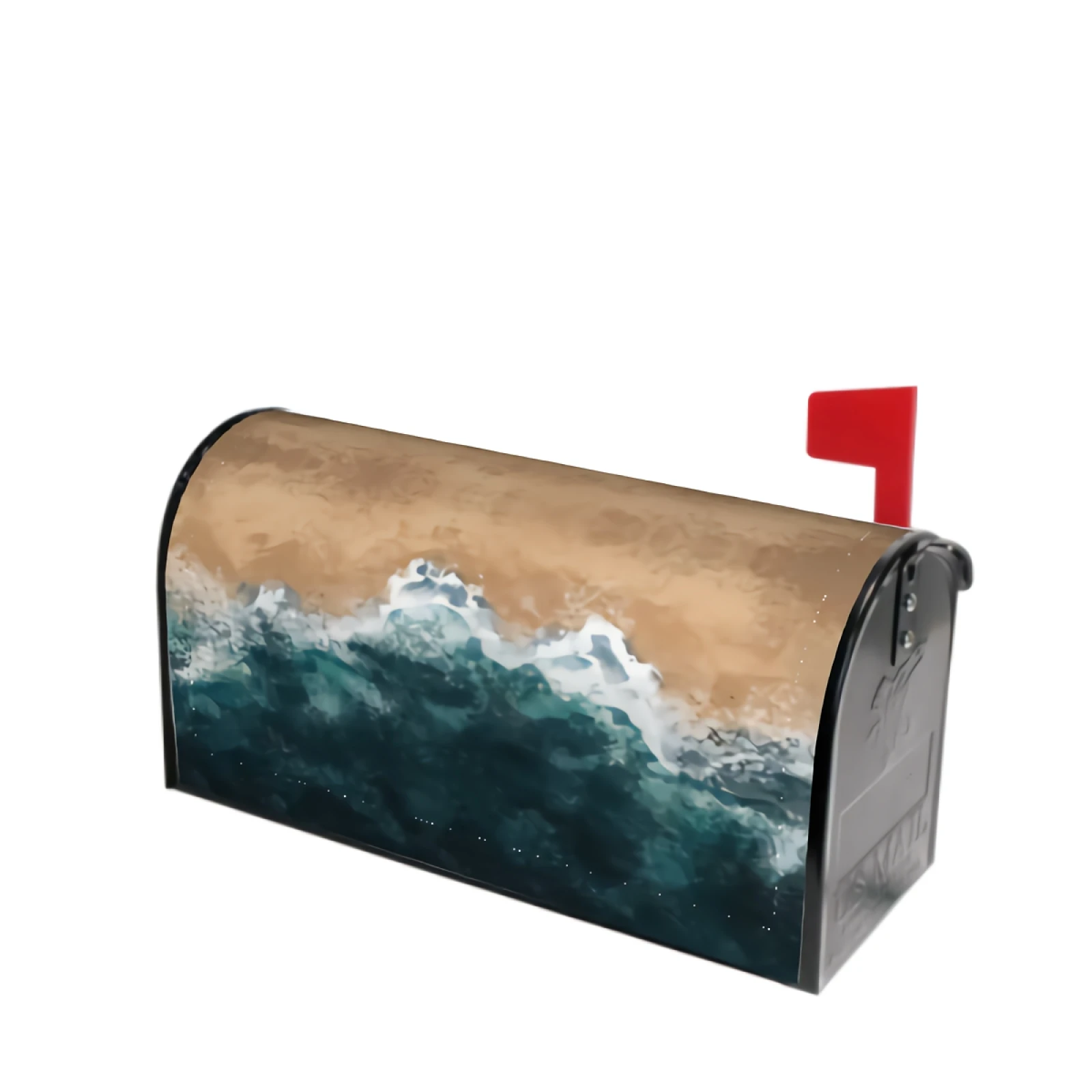 

Boho Sea Beach Mailbox Cover Abstract Large Mailbox Wraps Welcome Home Garden Decorations Outdoor