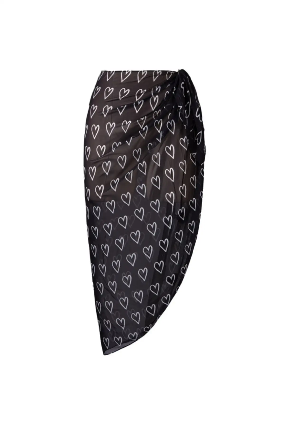 

Women's Pareo Black Maxi Swimwear Cover Up Dress Sexy Tunic Suit Beachwear Female Beach Bikini Cover Loose Mini Dress