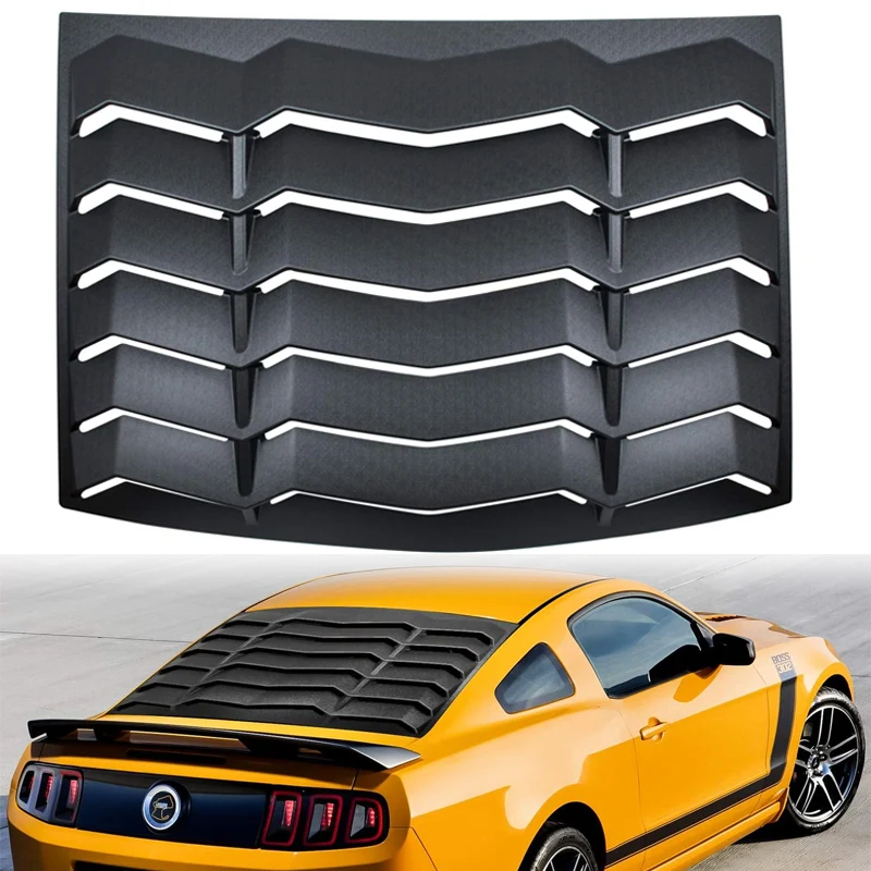 

Жалюзи заднего стекла для Ford Mustang 2005-2014 Солнцезащитный козырек на лобовое стекло Вентиляционное отверстие GT Lambo Стиль на заказ Всепогодные ABS