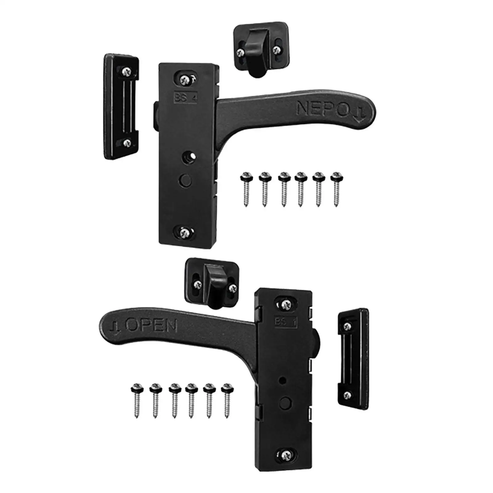 

Metal RV Screen Door Latch, High Performance, Durable with Screws for Motorhome RV Motor Home Cargo Trailer Travel Trailer