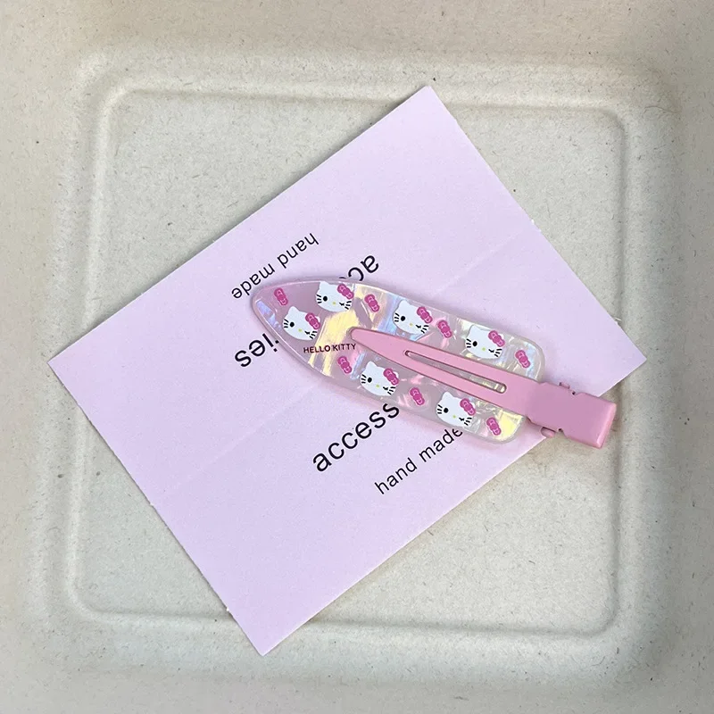 Kawaii милый Sanrio аниме периферийный Hello Kitty мультфильм сладкий BB зажим боковой