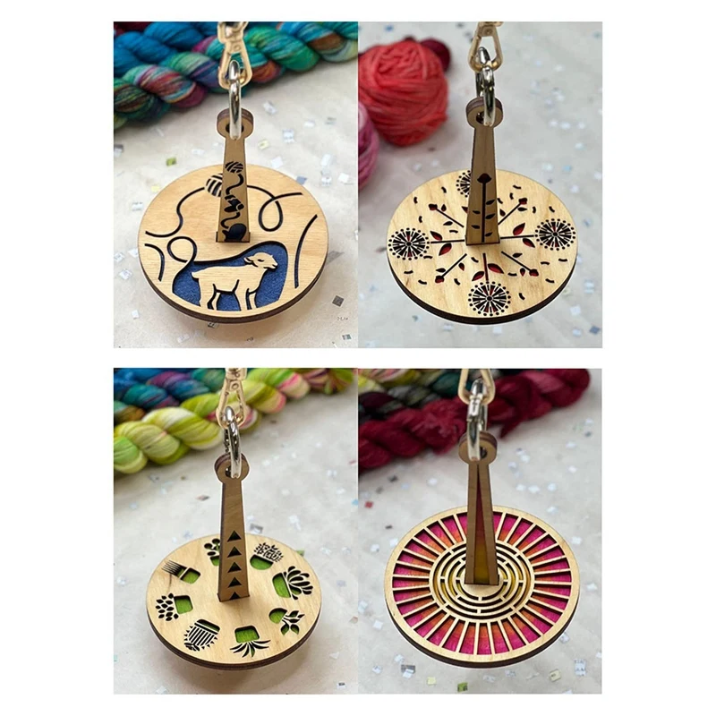 Портативный держатель для пряжи на запястье деревянный предотвращает