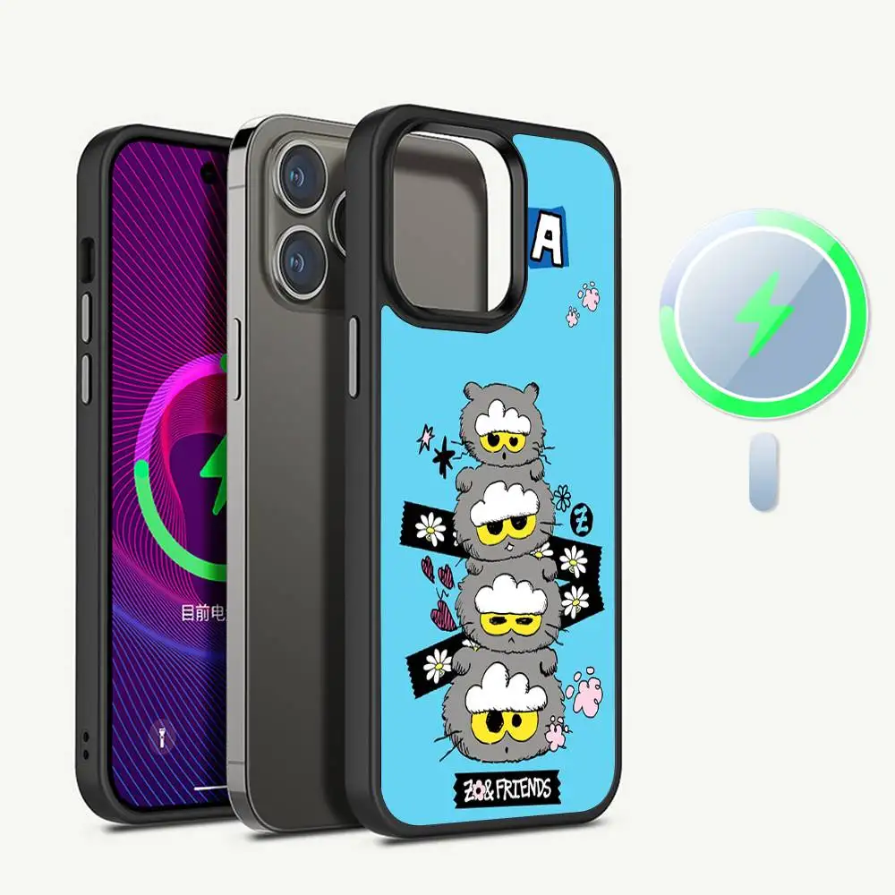 Чехол для телефона G-Gdragon Z-Zoa Cat Fashion для iPhone 13 14 15 11 12 16 17 Pro Max Plus с магнитным креплением Magsafe. (art.: 3920dcfb33cd3) - 3920dcfb33cd3