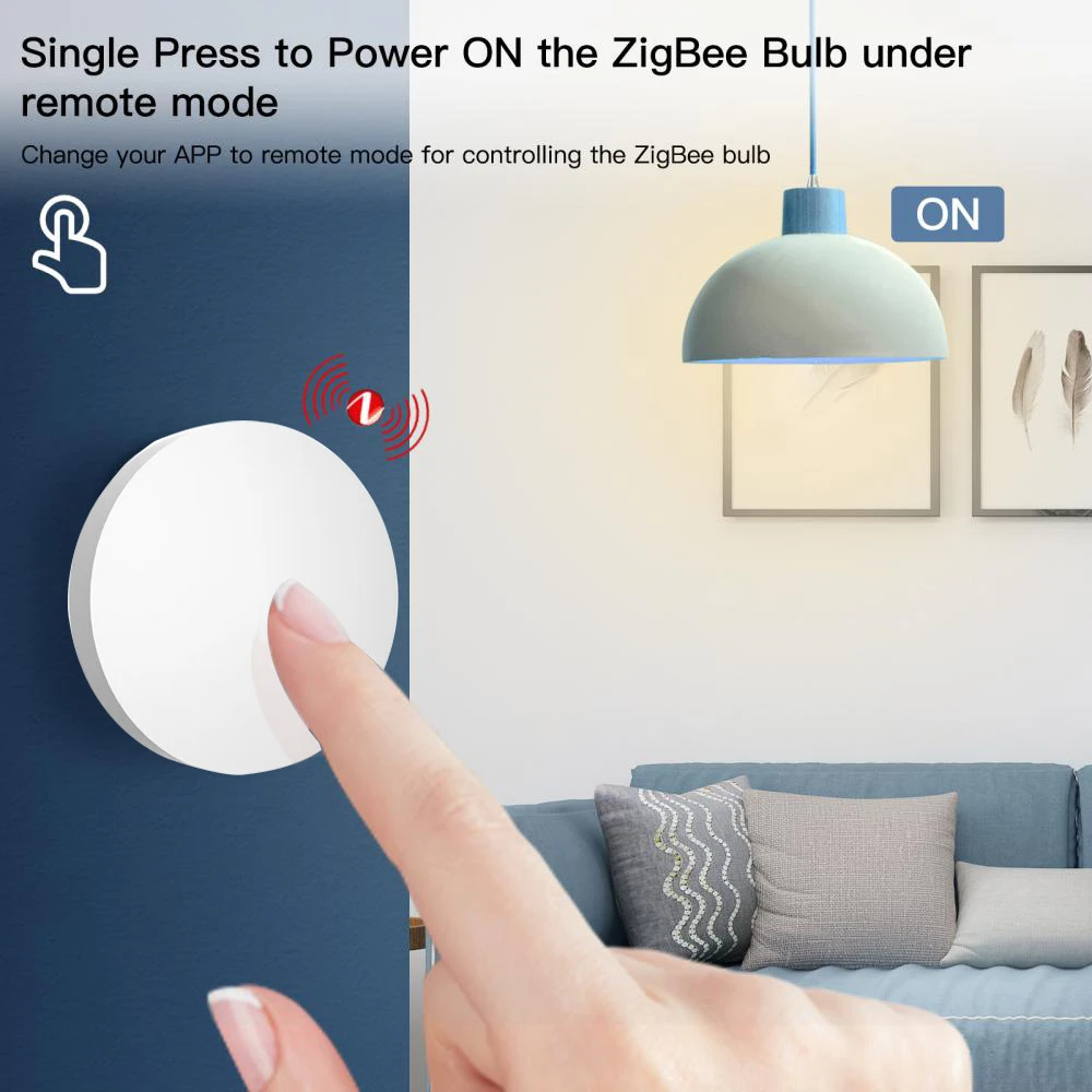 

Tuya ZigBee Scene Switch Multi-scene Linkage Wireless Smart Button Remote Control Intelligent Smart Home Zigbee Gateway Need