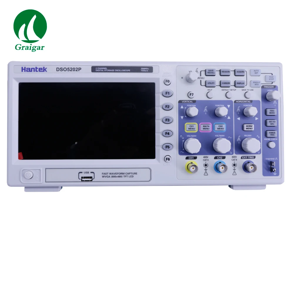 

Цифровой осциллограф Hantek DSO5202P 2-канальный цифровой осциллограф