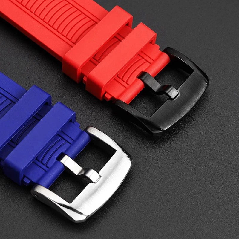 Силиконовый ремешок для часов 22 мм Tissot T-SPORT MotoGP T115.417/427/T 1154273705100 / Т 1154173705100 Ремешок