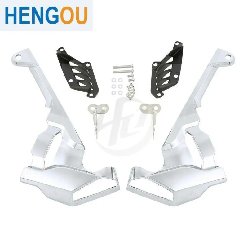 

Motorcycle Left Right Front Caliper Covers Replace 08F74-MKC-A00 For Honda Goldwing GL1800 2018-2023 19 21 22 matte black/chrome