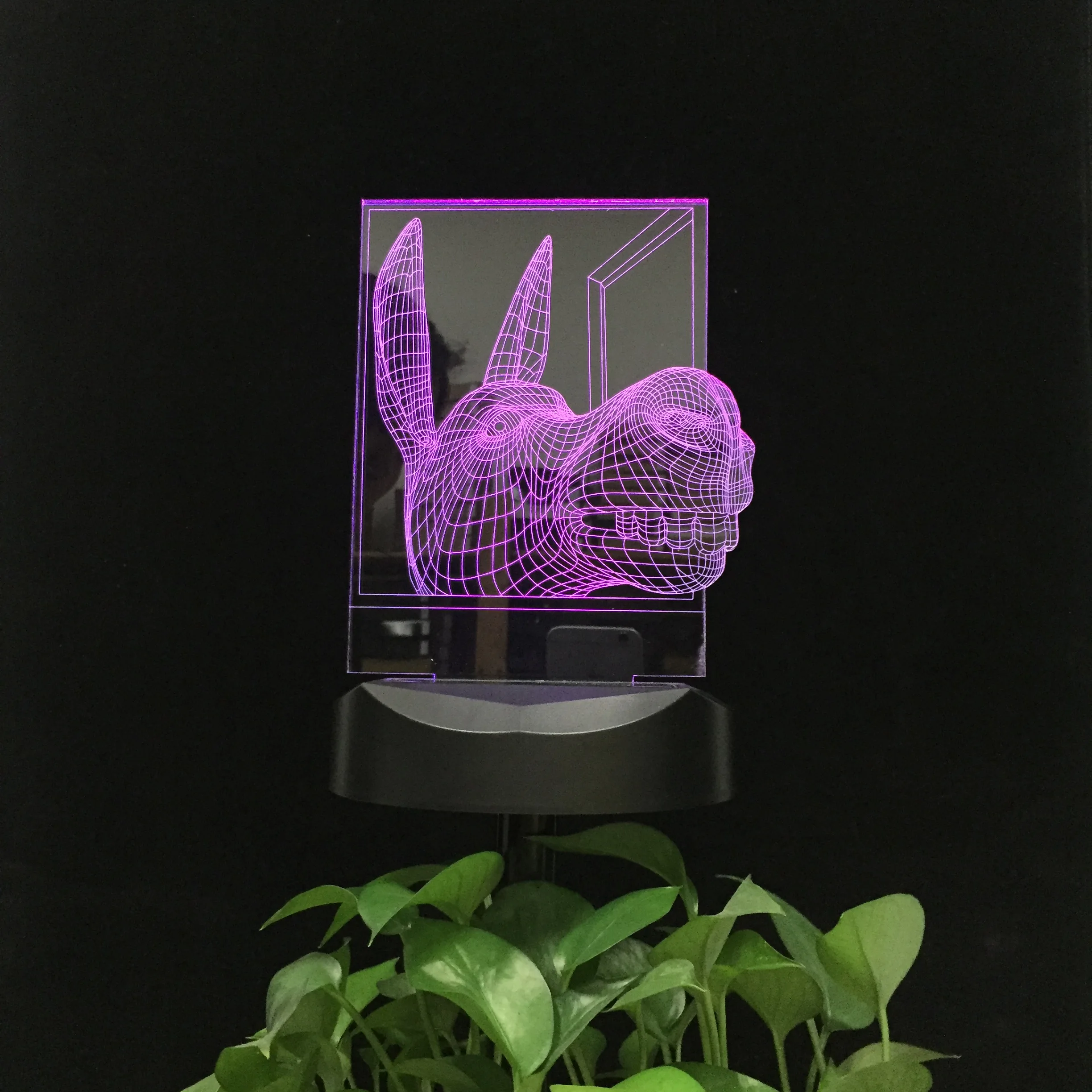Donkeys Animal Solar Panel 3D LED Night Lamp Waterproof Landscape Lighting Outdoor Night Light for Yard Garden Lawn Dropshipping