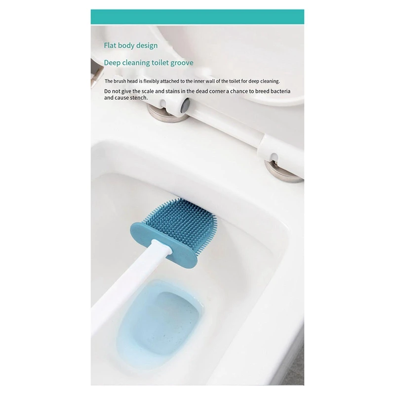BEAU-3 в 1 белая щетка для унитаза силиконовая настенная стойка TPRS нейлоновая