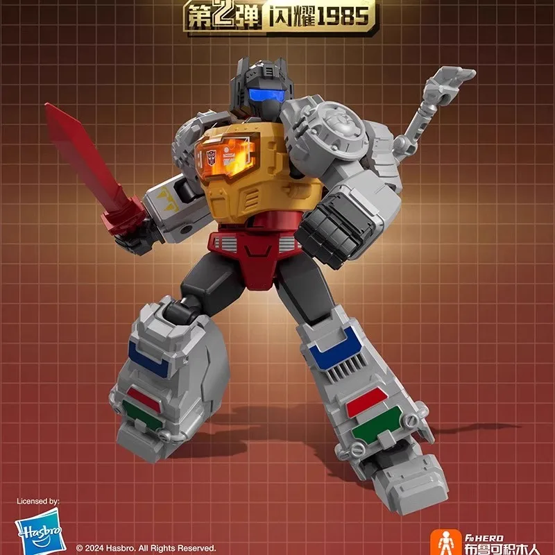 Фото Blokees Block Shine1985 Transformers Led Shining Version2 Optimus Prime Ironhide Robot Toys Decoration Model Kids Birthday Gift №2