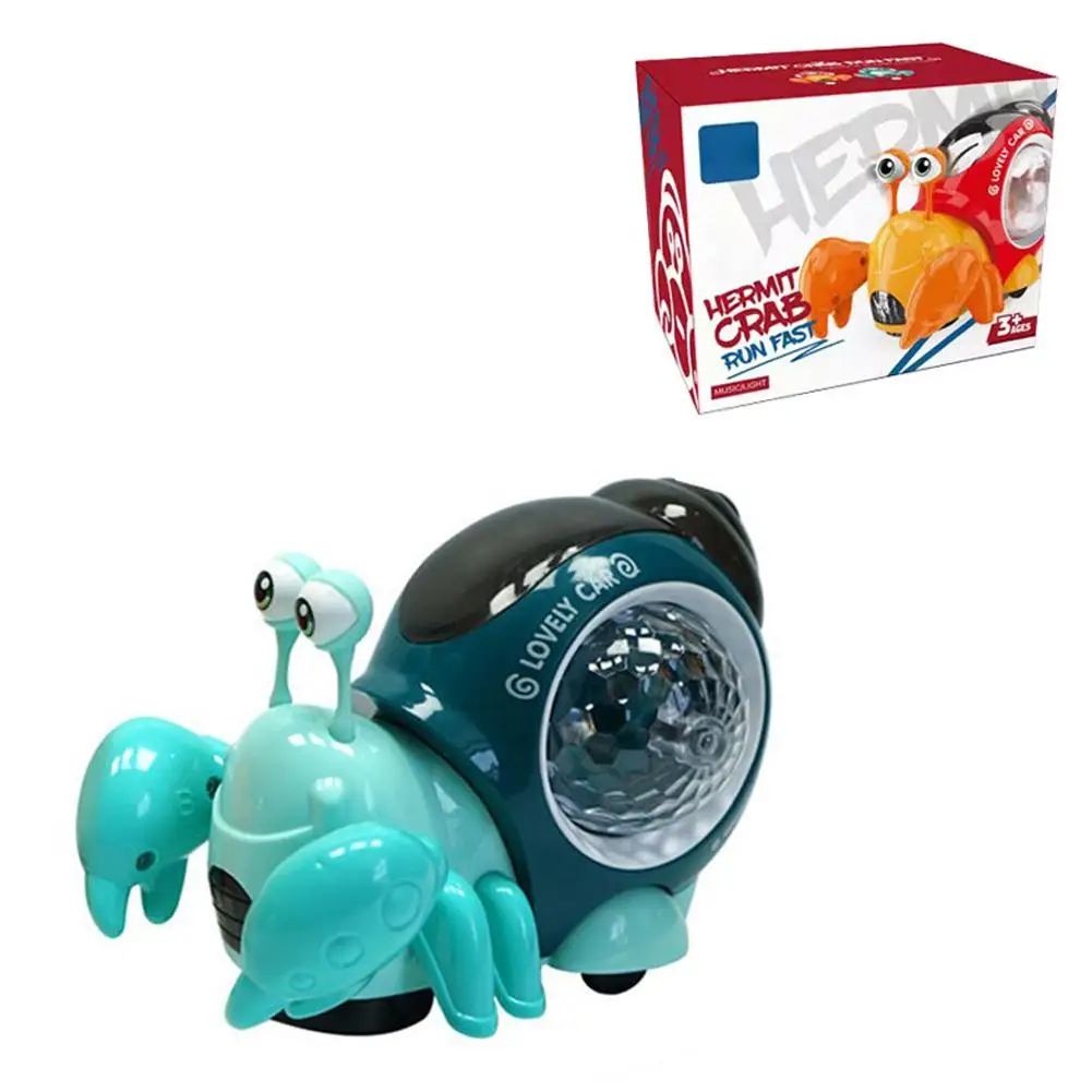 Детский Электрический универсальный игрушечный Краб G0w8 в виде улитки