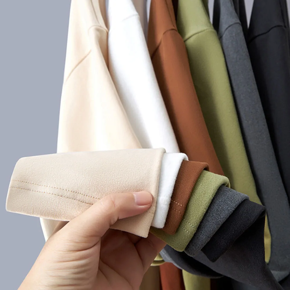 Men's Autumn Winter Clothes Long Sleeve T-Shirts Undershirts Tops Blouse Men Streetwear Sweatshirts Turtleneck Sweater Pullovers