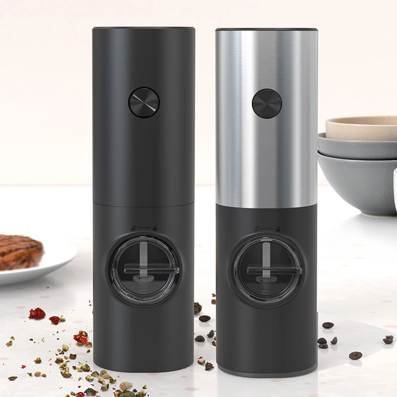 

Electric Pepper Grinder Kitchen Spice Grinders Electric Automatic Pepper Mills Salt Mill Adjustable Coarseness Accessories