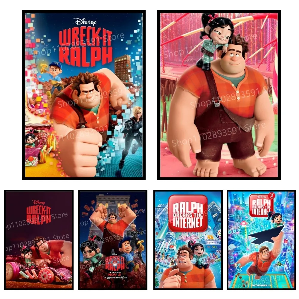 

Wreck-It Ralph Poster Paper Print Home Living Room Bedroom Entrance Bar Restaurant Cafe Art Painting Decoration