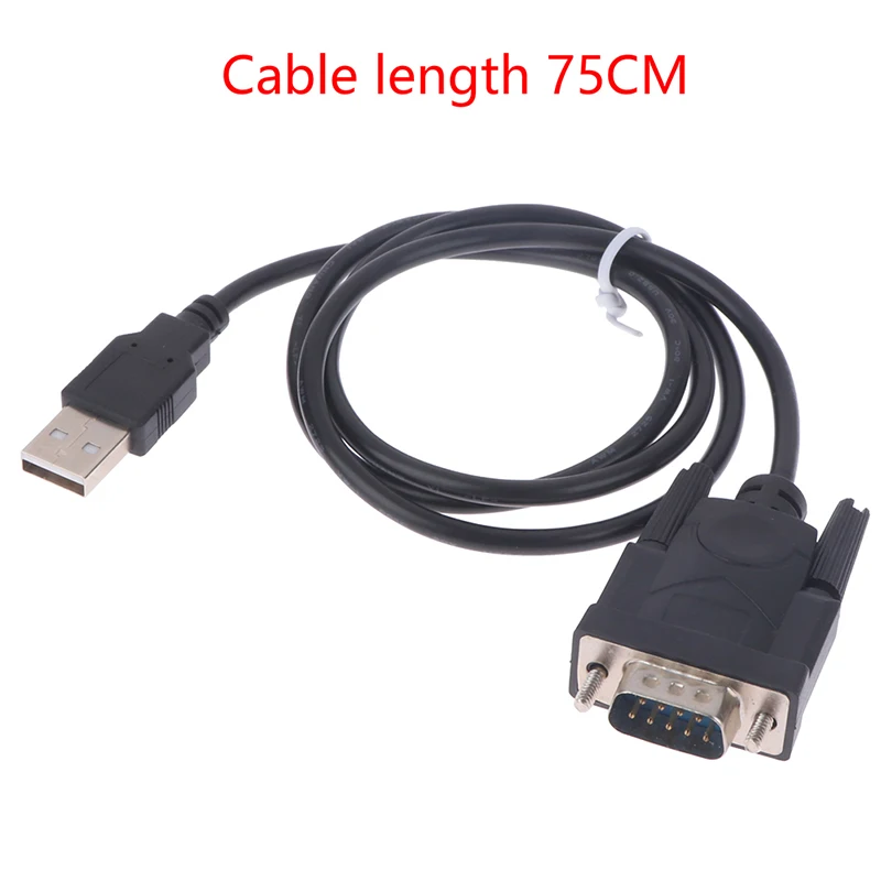

1PC 75cm USB RS232 To DB 9-Pin Male Cable Adapter Converter Supports Win7-Win10 System Supports Various Serial Devices