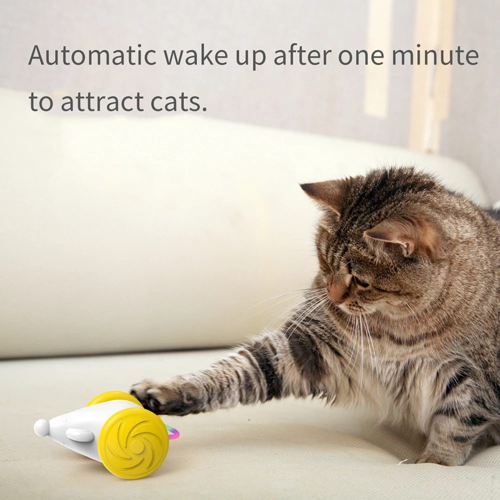 

Автоматическая Интерактивная детская игрушка, игрушечные котята с шариками, электронные крысиные Коты, домашние игрушки светодиодный светильник кой, хвост, Умная игрушка для охоты на кошек