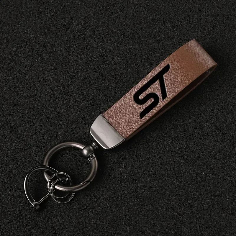 

Для Ford Focus ST Mondeo Fiesta Kuga Escape Explorer Fusion Edge ST брелок из натуральной кожи автомобильный брелок