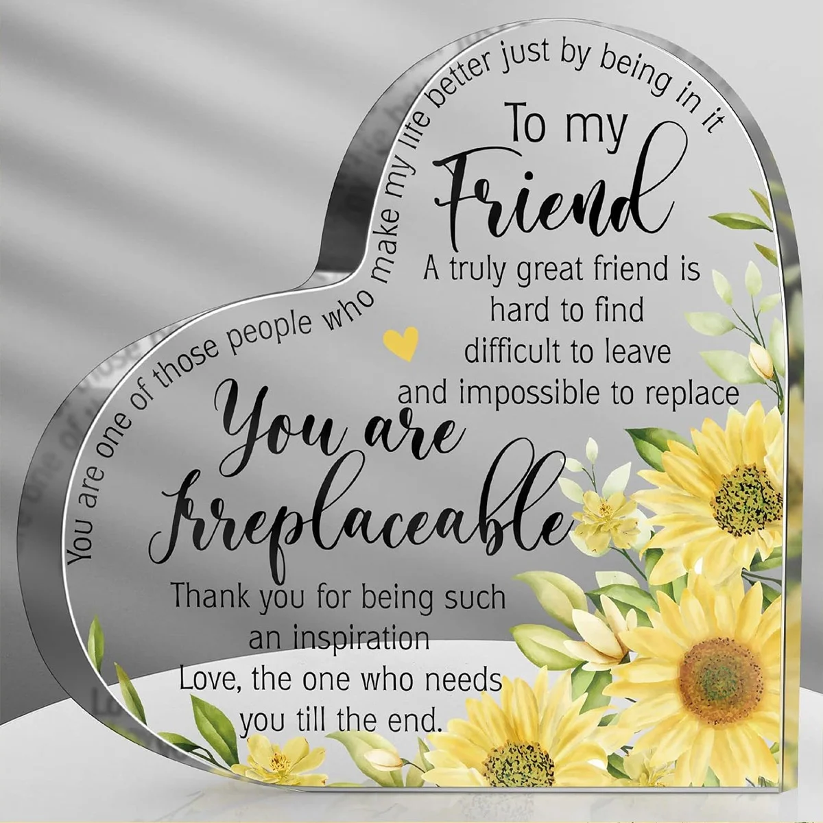 Подарки друзей для женщин доска дружбы Bestie лучший подарок с цветком подсолнуха и