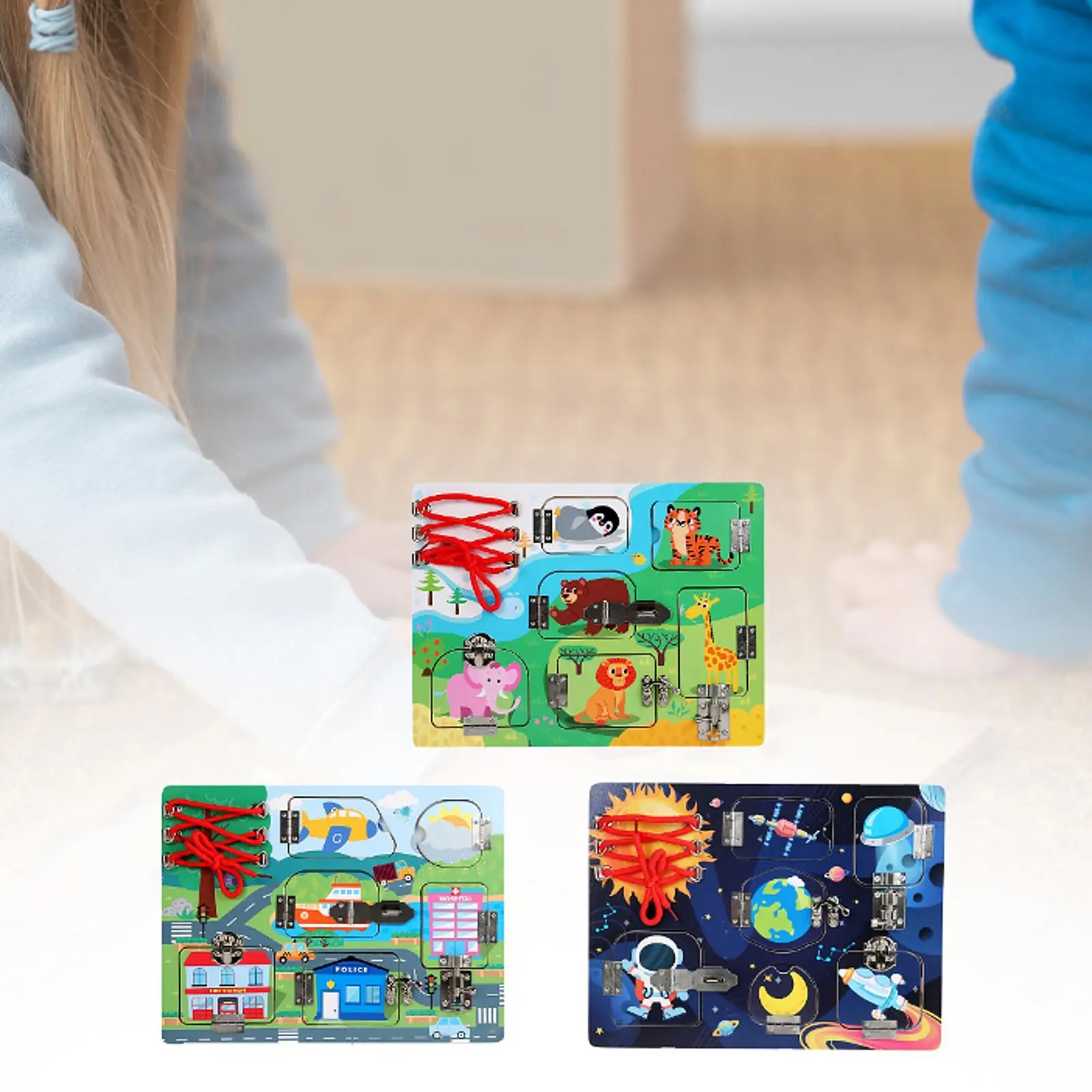 Деревянные защелки Busy Board дорожная игрушка интерактивная деревянная сенсорная