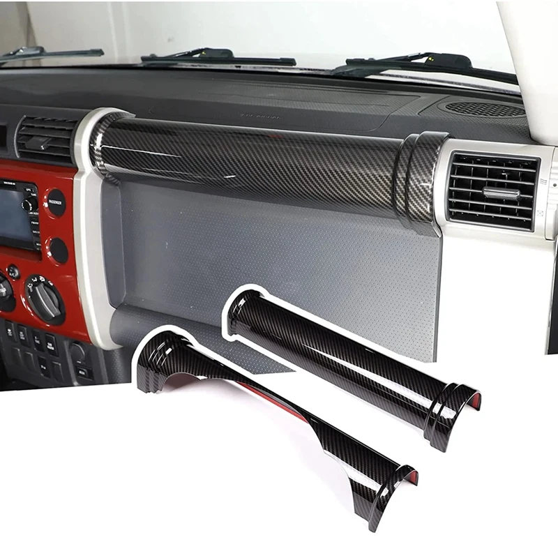 

2Piece Center Console Dashboard Cover Frame Trim Accessories ABS For Toyota FJ Cruiser 2007-2021