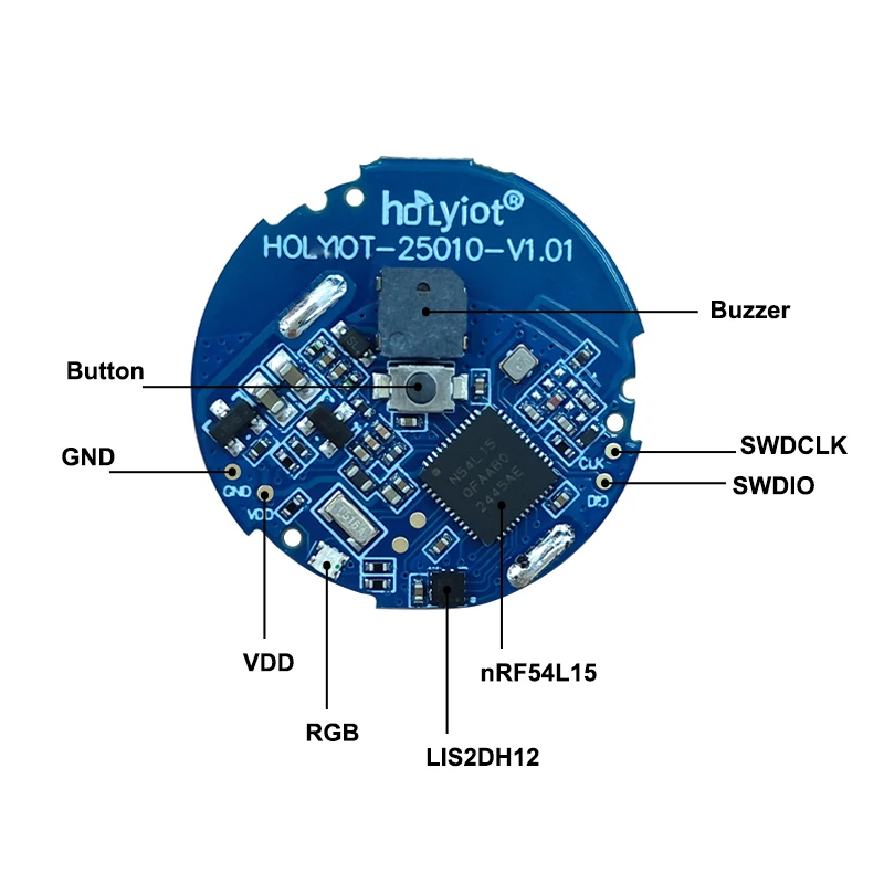Фото nRF54L15 Ble 6,0 маяк с датчиком акселерометра и зуммером, модуль Ble низкой мощности, устройство для отслеживания активов в помещении №4