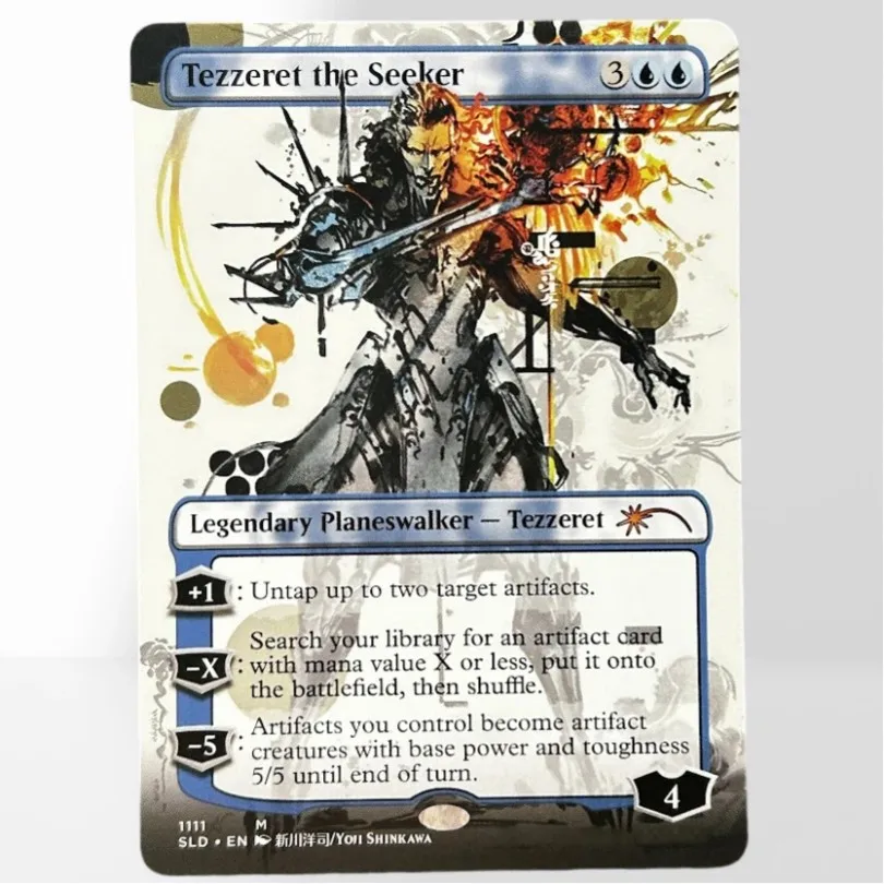 Фото SLD HOLO46-40-2 TCG Magic: The Gathering Dark Ritual Астарион, Декадентская Джеска, Трижды Возрожденная, немецкий черный картон №3