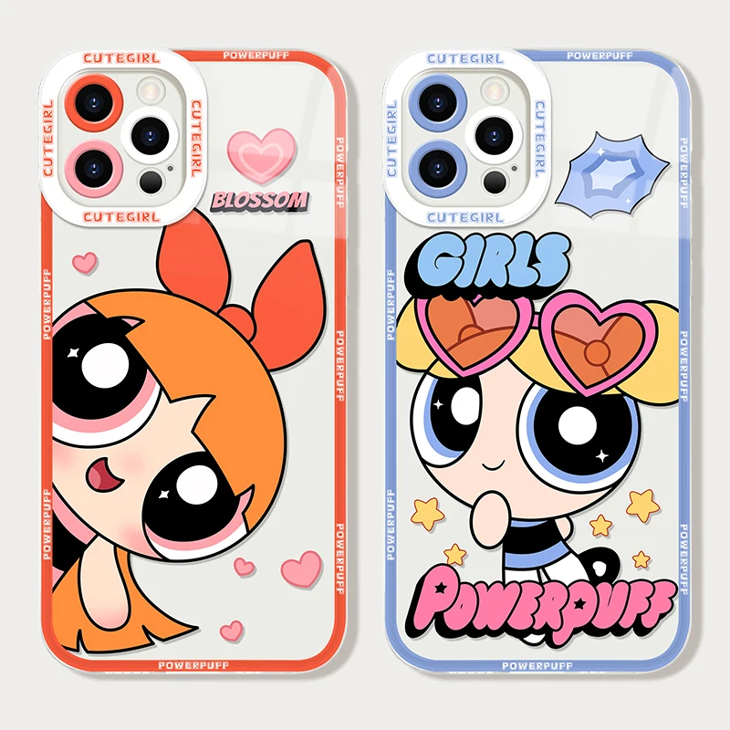 

Lovely Powerpuff Girls Soft Case For Realme 5 6 7 7i 8 8i 9 10 Pro Plus C11 C15 C20 C21 C21Y C31 C35 C55 GT Neo 2 Pro 5 SE Cover