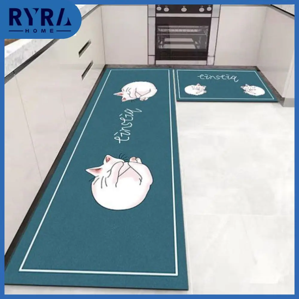 

Absorbent Mat Anti-slip Foot Rug Modern Floor Mat Restaurant Soil-resistant Household Kitchen Science Home Floor Decoration Rug
