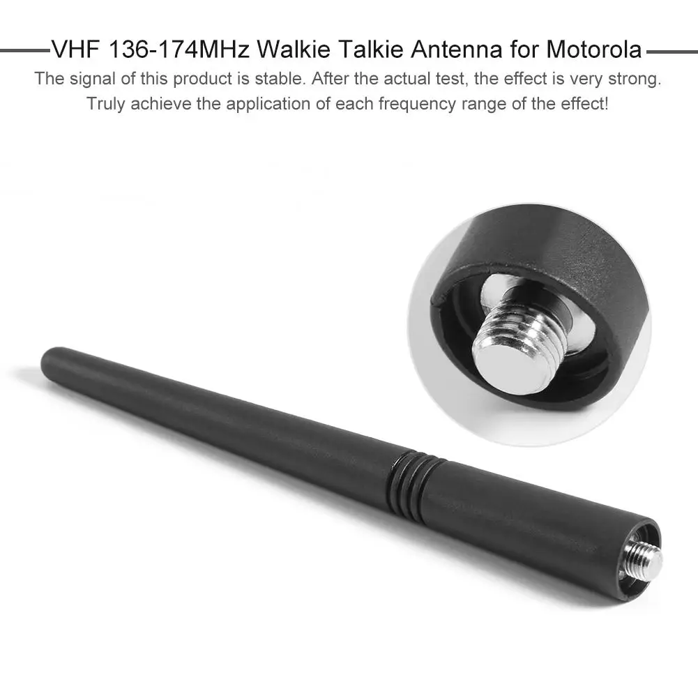 

Two Way Radio Walkie Talkie Antenna VHF 136-174MHz Compact Antenna Accessories for Motorola GP68 GP88S GP2000 GP300 GP3688 GP328