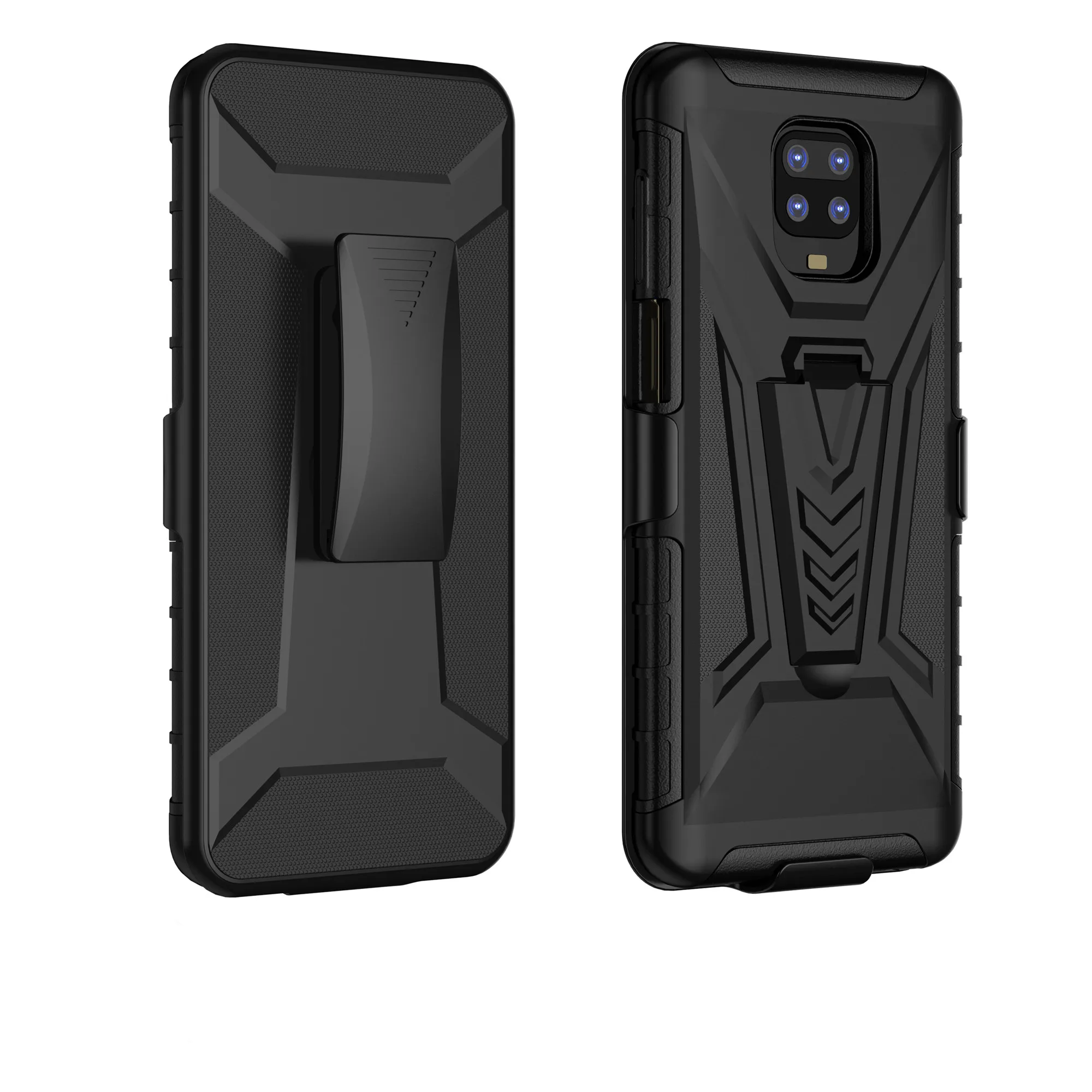 Phone Cases for Xiaomi Redmi Note 11 10 Pro 9T 10X 4G 9A 9C 9S 8 Mi Note 10 CC9Pro Armor Shockproof Case with Belt Clip Stand