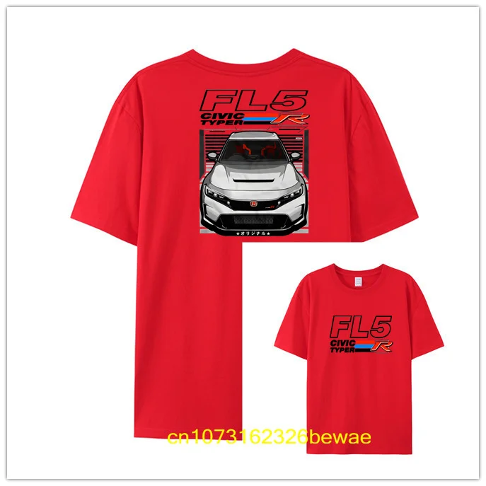 Мужская крутая футболка с коротким рукавом Civic Type R в Herren-футболки онлайн Россия